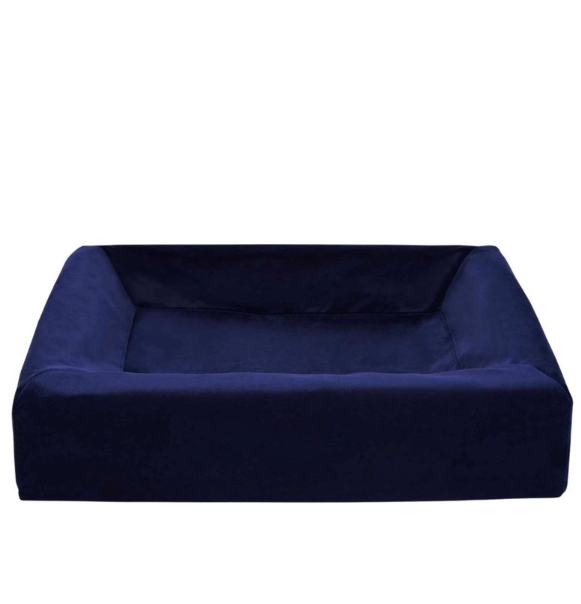 Bia Bed Royal Fløjl Betræk til Hundeseng - Navy - 70 x 60 x 15 cm