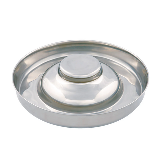Trixie Junior Hvalpe Foderskål i Rustfrit Stål (Slowfeeder) - 4 liter